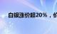 白银涨价超20％，价格创下近三年新高