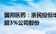 国邦医药：浙民投恒华及一致行动人拟减持不超3%公司股份