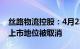 丝路物流控股：4月23日上午9时起，公司的上市地位被取消