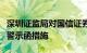 深圳证监局对国信证券股份有限公司采取出具警示函措施