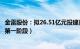 金雷股份：拟26.51亿元投建高端传动装备科创产业园项目（第一阶段）