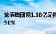 龙佰集团现1.18亿元折价大宗交易，折价率2.51%