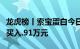 龙虎榜丨索宝蛋白今日涨停，知名游资方新侠买入.91万元