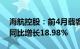 海航控股：前4月载客人数2189.44万人次，同比增长18.98%