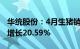 华统股份：4月生猪销售收入3.65亿元，同比增长20.59%