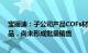 宝丽迪：子公司产品COFs材料已实现年产吨级的试验线产品，尚未形成批量销售