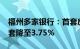 福州多家银行：首套房贷利率降至3.3%，二套降至3.75%