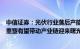 中信证券：光伏行业落后产能有望加速出清，行业供给格局重塑有望带动产业链迎来曙光