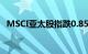 MSCI亚太股指跌0.85%，降至约三周低点