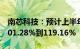 南芯科技：预计上半年归母净利润同比增长101.28%到119.16%