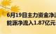 6月19日主力资金净流出188.68亿元，化石能源净流入1.87亿元