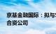 京基金融国际：拟与SIAM AI成立一家潜在合资公司