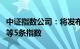 中证指数公司：将发布中证全指红利质量指数等5条指数