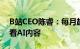 B站CEO陈睿：每月超过8000万用户在平台看AI内容