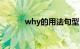 why的用法句型（why的用法）