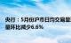 央行：5月份沪市日均交易量环比减少8.5%，深市日均交易量环比减少6.6%