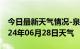 今日最新天气情况-泉山天气预报徐州泉山2024年06月28日天气