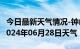 今日最新天气情况-钟山天气预报六盘水钟山2024年06月28日天气