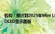 机构：预计到2025年Mini LED背光显示面板出货量将超过OLED显示面板