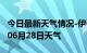 今日最新天气情况-伊春天气预报伊春2024年06月28日天气