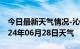 今日最新天气情况-沁县天气预报长治沁县2024年06月28日天气