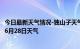 今日最新天气情况-独山子天气预报克拉玛依独山子2024年06月28日天气