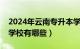 2024年云南专升本学校有哪些（云南专升本学校有哪些）