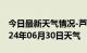 今日最新天气情况-芦淞天气预报株洲芦淞2024年06月30日天气