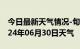 今日最新天气情况-旬邑天气预报咸阳旬邑2024年06月30日天气