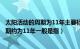 太阳活动的周期为11年主要标志是黑子和耀斑（太阳活动周期约为11年一般是指）