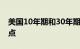 美国10年期和30年期国债收益率跌至盘中低点