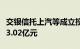 交银信托上汽等成立投资合伙企业，出资额约3.02亿元