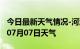 今日最新天气情况-河池天气预报河池2024年07月07日天气