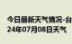 今日最新天气情况-台江天气预报福州台江2024年07月08日天气