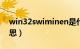 win32swiminen是什么（WIN32是什么意思）