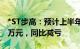 *ST步高：预计上半年净亏损5600万元8000万元，同比减亏