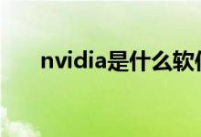 nvidia是什么软件（NVIDIA是什么）