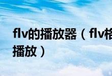 flv的播放器（flv格式文件用什么播放器可以播放）