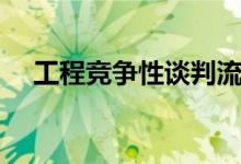 工程竞争性谈判流程（竞争性谈判流程）