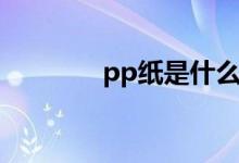 pp纸是什么样子的（pp纸）