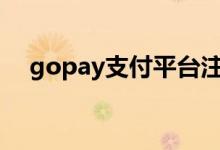 gopay支付平台注册（gop是什么意思）