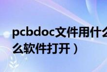 pcbdoc文件用什么软件打开（doc文件用什么软件打开）