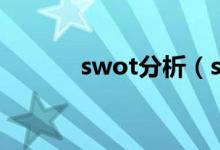 swot分析（swot是什么意思）