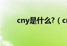 cny是什么?（cny是什么意思中文）