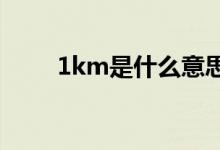 1km是什么意思（km是什么意思）