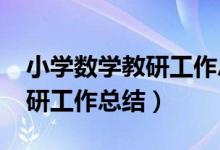 小学数学教研工作总结2023年（小学数学教研工作总结）