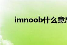 imnoob什么意思（noob什么意思）