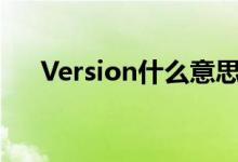 Version什么意思（version什么意思）