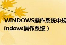 WINDOWS操作系统中规定文件名中不能含有什么符号（windows操作系统）