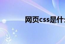 网页css是什么意思（网页cs）